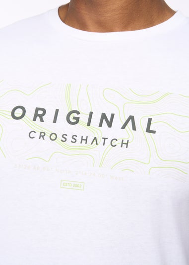 Crosshatch White Mappedout T-Shirt