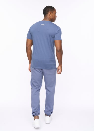 Crosshatch Denim Blue Mappedout T-Shirt