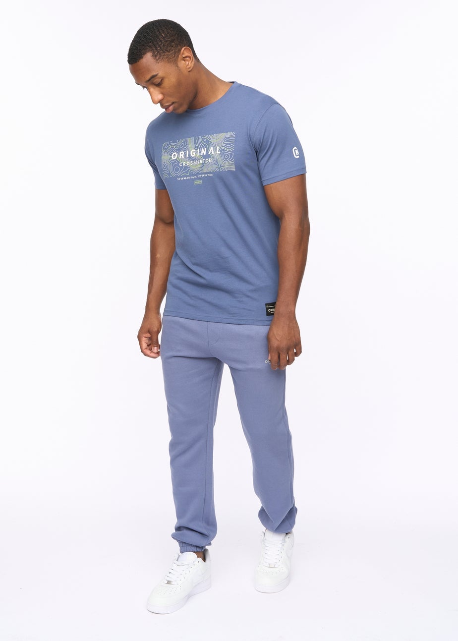 Crosshatch Denim Blue Mappedout T-Shirt