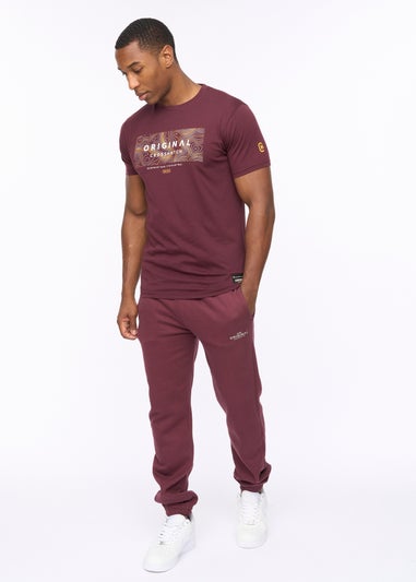Crosshatch Burgundy Mappedout T-Shirt