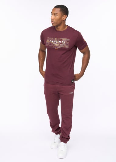 Crosshatch Burgundy Mappedout T-Shirt