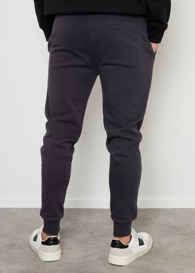 Threadbare Charcoal Cotton Blend Regular Fit Joggers