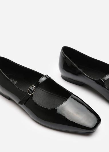 Where's That From Jennifer Black Patent Mary Jane Flats