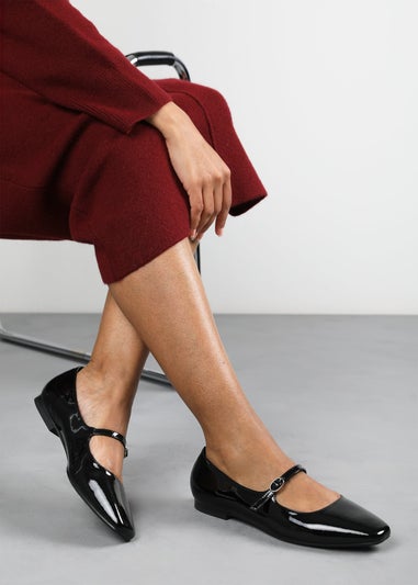 Where's That From Jennifer Black Patent Mary Jane Flats
