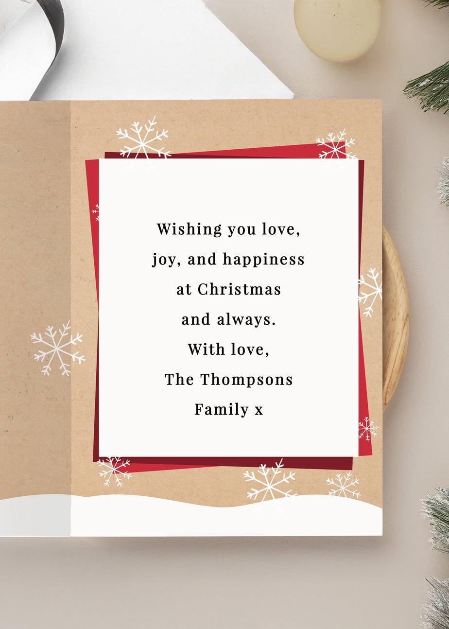 Personalised Memento Company Multi Photo Upload Pack of 10 Gonk Christmas Cards