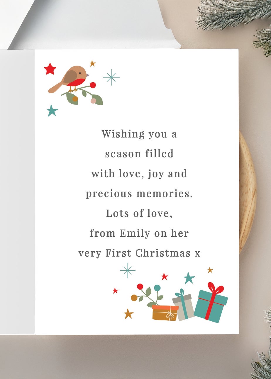 Personalised Memento Company Multi My 1st Christmas Photo Upload Pack of 10 Cards