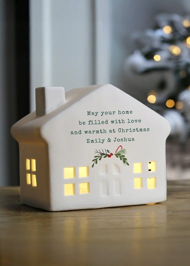 Personalised Memento Company White Christmas LED House