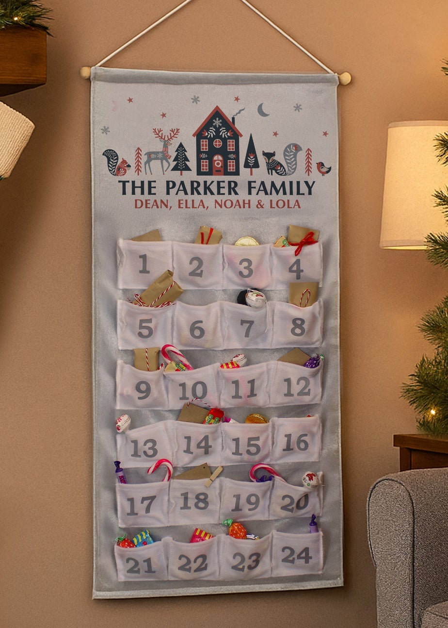 Personalised Memento Company White Christmas Home Advent Calendar