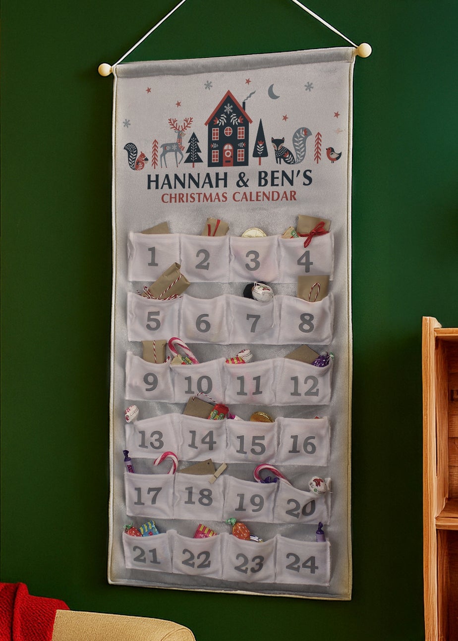 Personalised Memento Company White Christmas Home Advent Calendar