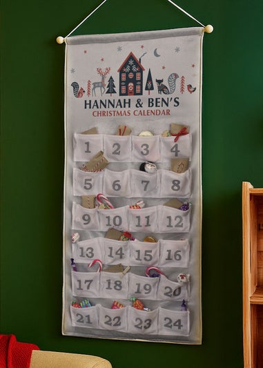 Personalised Memento Company White Christmas Home Advent Calendar