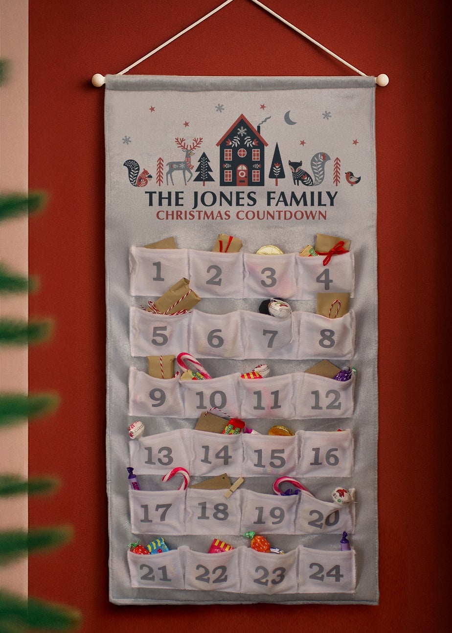 Personalised Memento Company White Christmas Home Advent Calendar