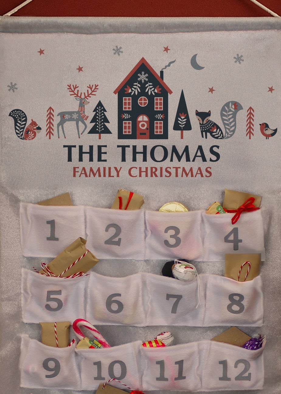 Personalised Memento Company White Christmas Home Advent Calendar