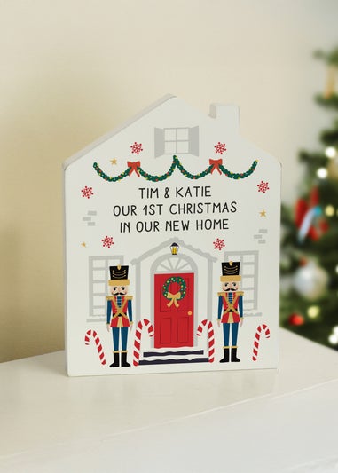 Personalised Memento Company White Nutcracker Christmas House Ornament