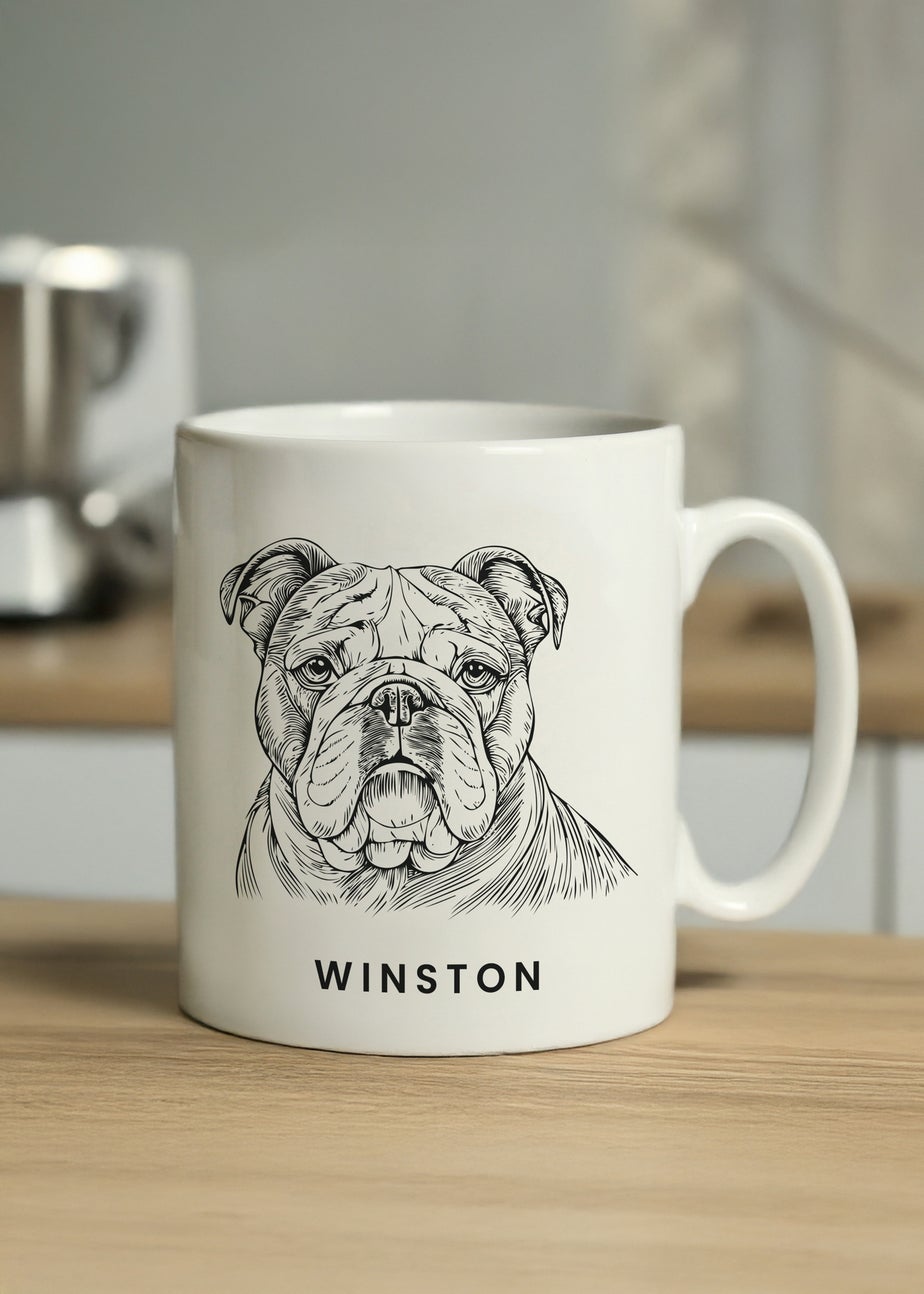 Personalised Memento Company White Dog Breed Mug