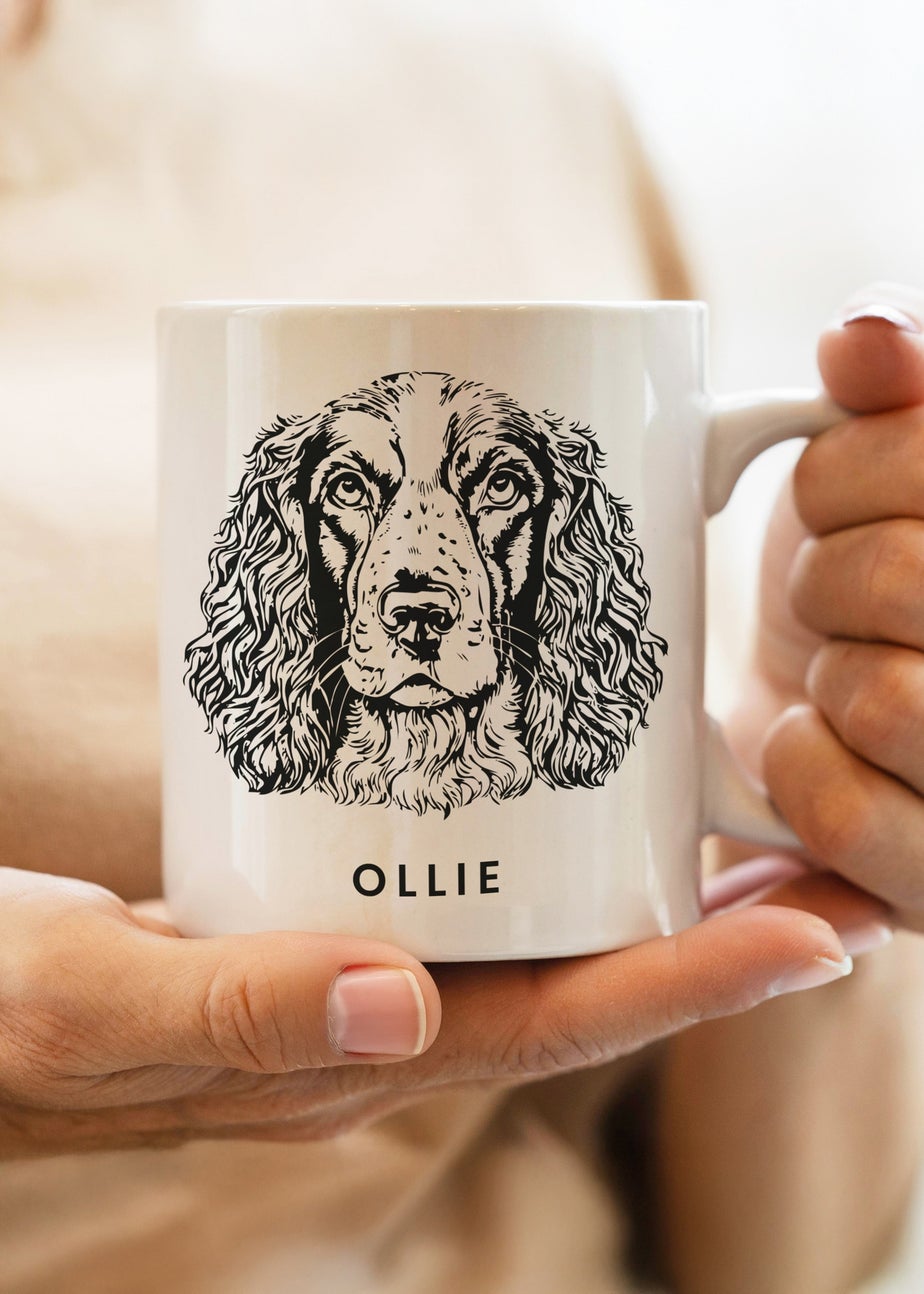 Personalised Memento Company White Dog Breed Mug