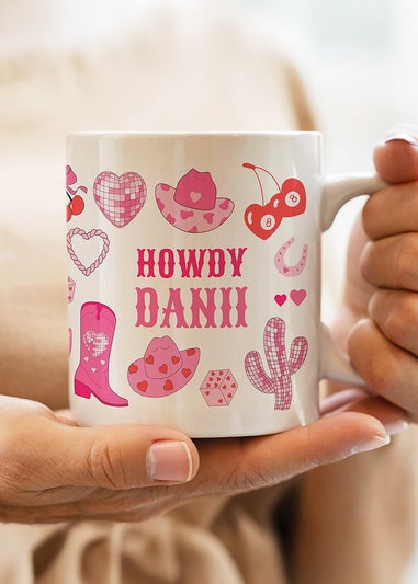 Personalised Memento Company White Cowgirl Mug