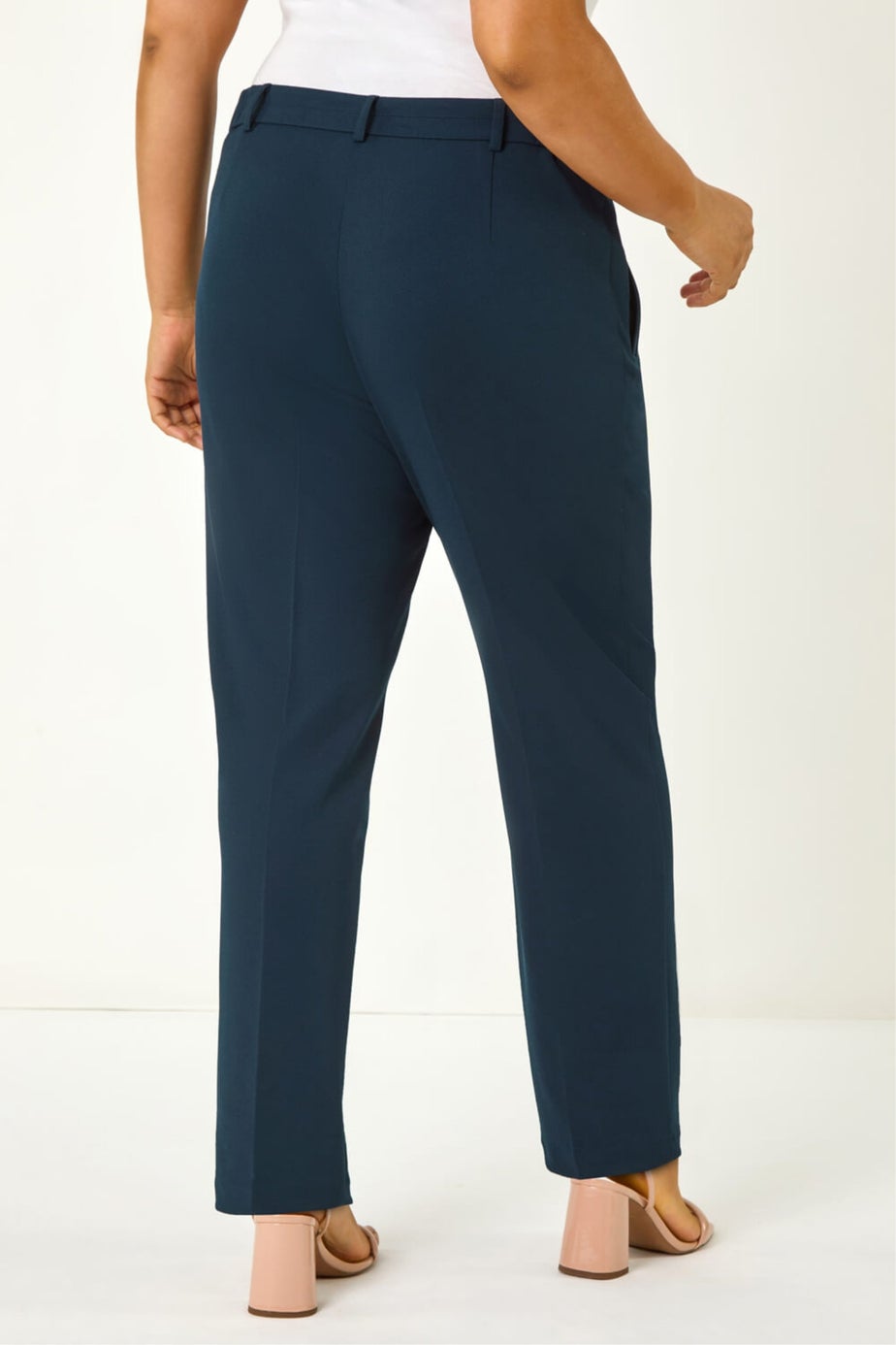 Roman Navy Curve Straight Leg Trouser