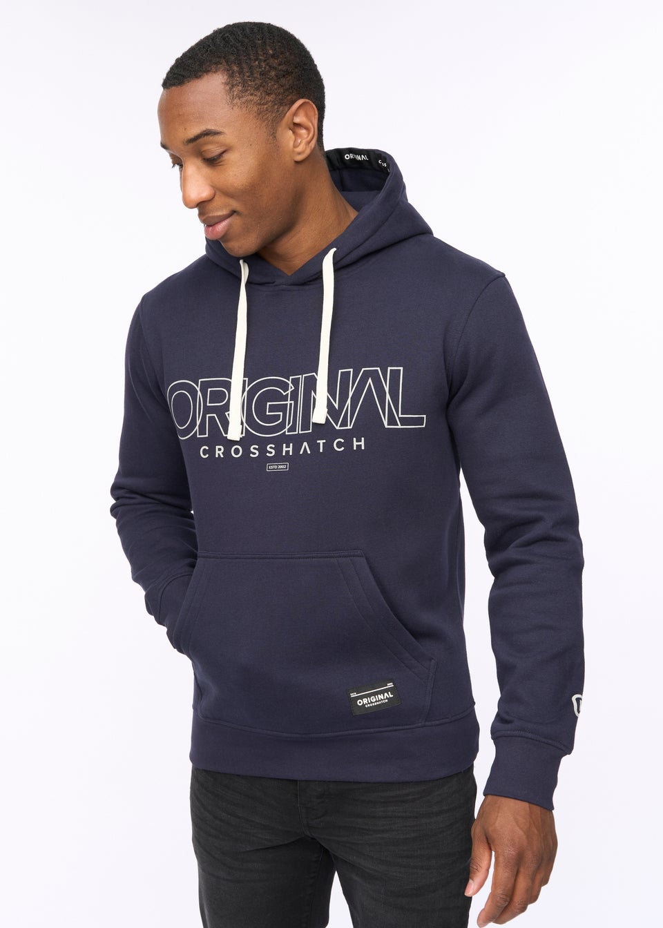 Crosshatch Navy Carrimoore Hoodie