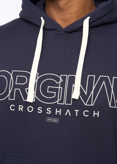 Crosshatch Navy Carrimoore Hoodie