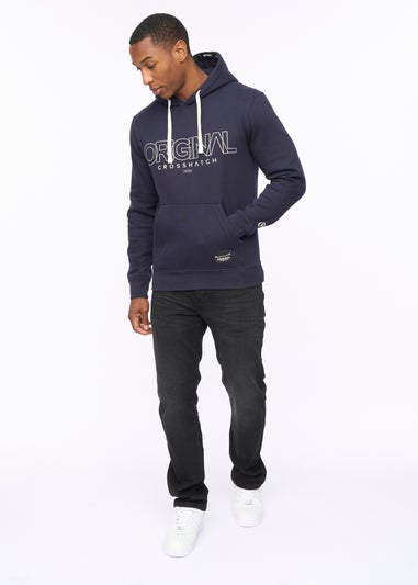 Crosshatch Navy Carrimoore Hoodie