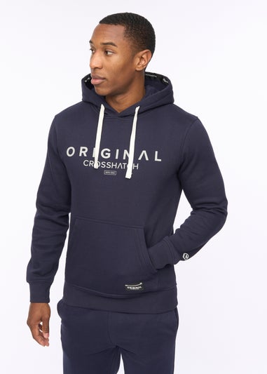 Crosshatch Navy Jamals Hoodie