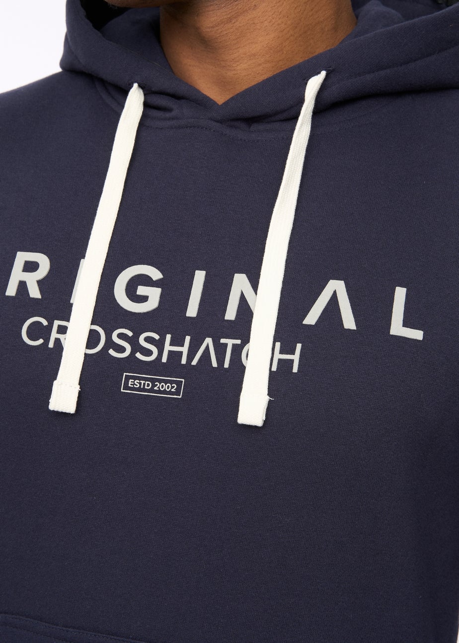 Crosshatch Navy Jamals Hoodie