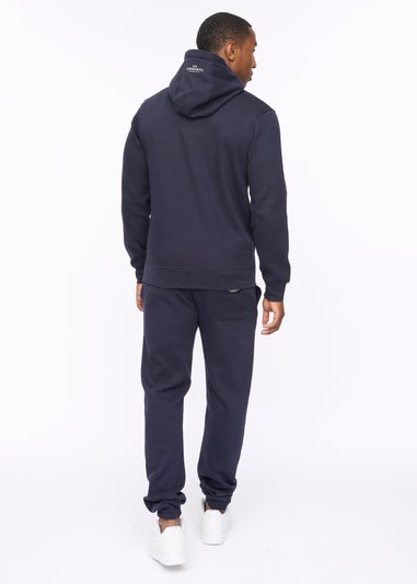 Crosshatch Navy Jamals Hoodie