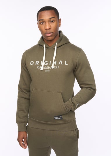 Crosshatch Dark Olive Jamals Hoodie