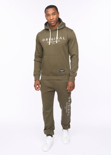 Crosshatch Dark Olive Jamals Hoodie