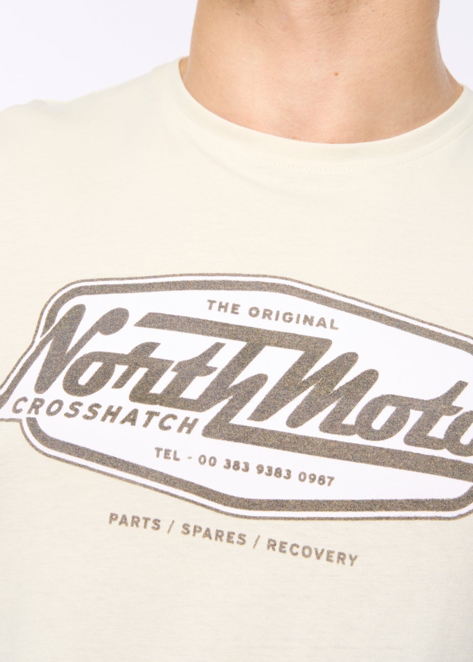 Crosshatch Off White Hellmere T-Shirt