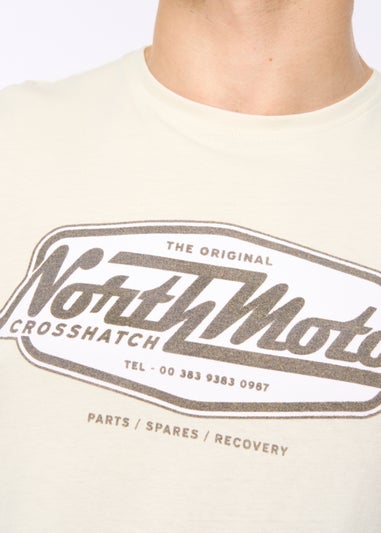 Crosshatch Off White Hellmere T-Shirt