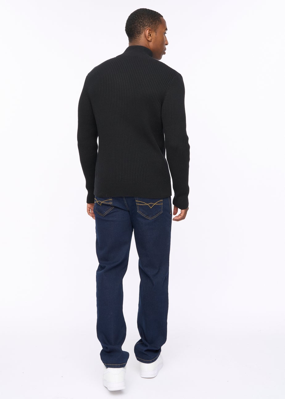 Crosshatch Black Wellburys Chunky Knit