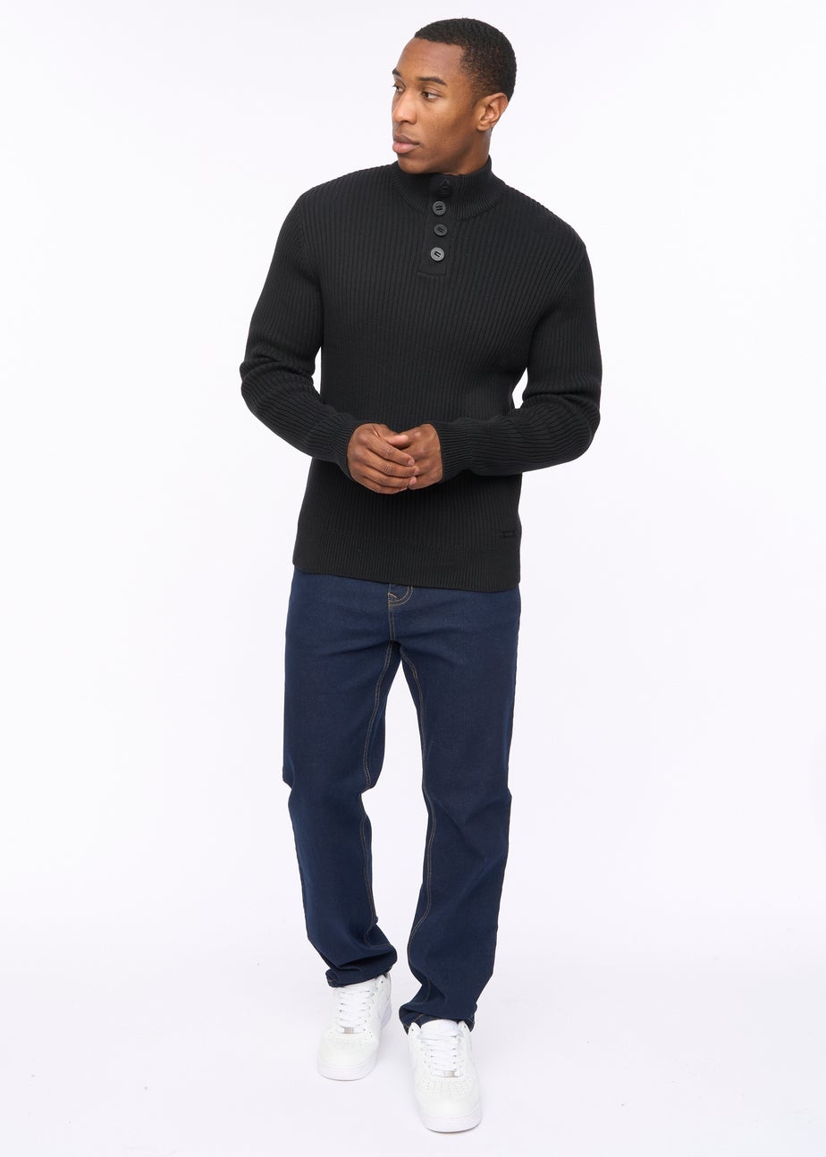 Crosshatch Black Wellburys Chunky Knit