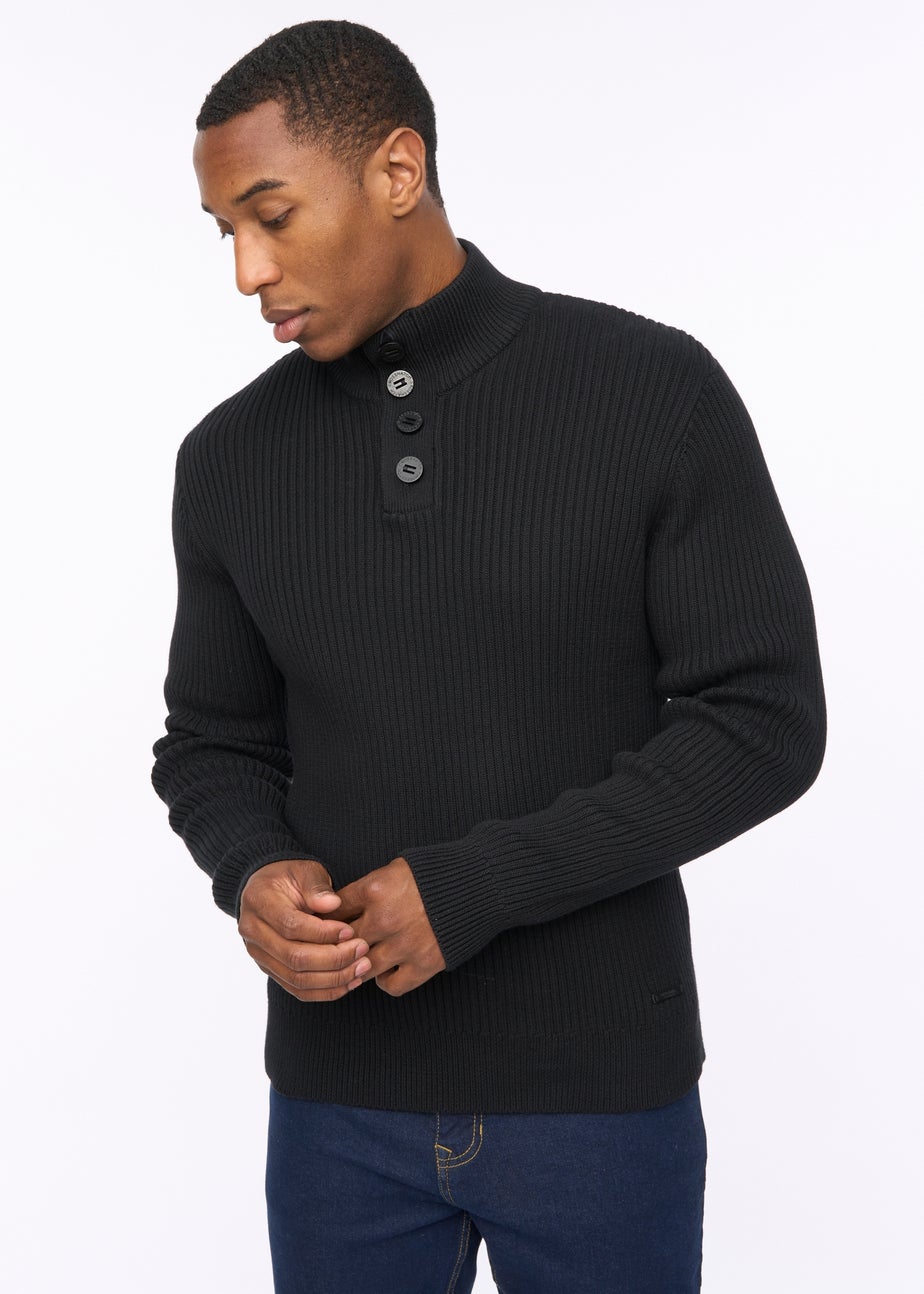 Crosshatch Black Wellburys Chunky Knit