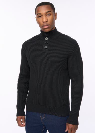 Crosshatch Black Wellburys Chunky Knit