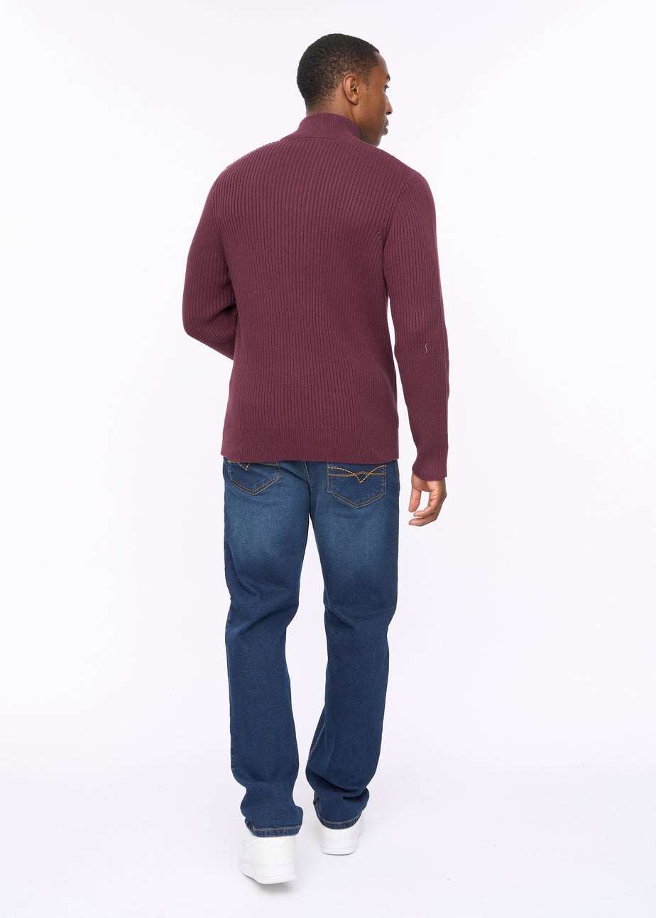 Crosshatch Raisin Wellburys Chunky Knit