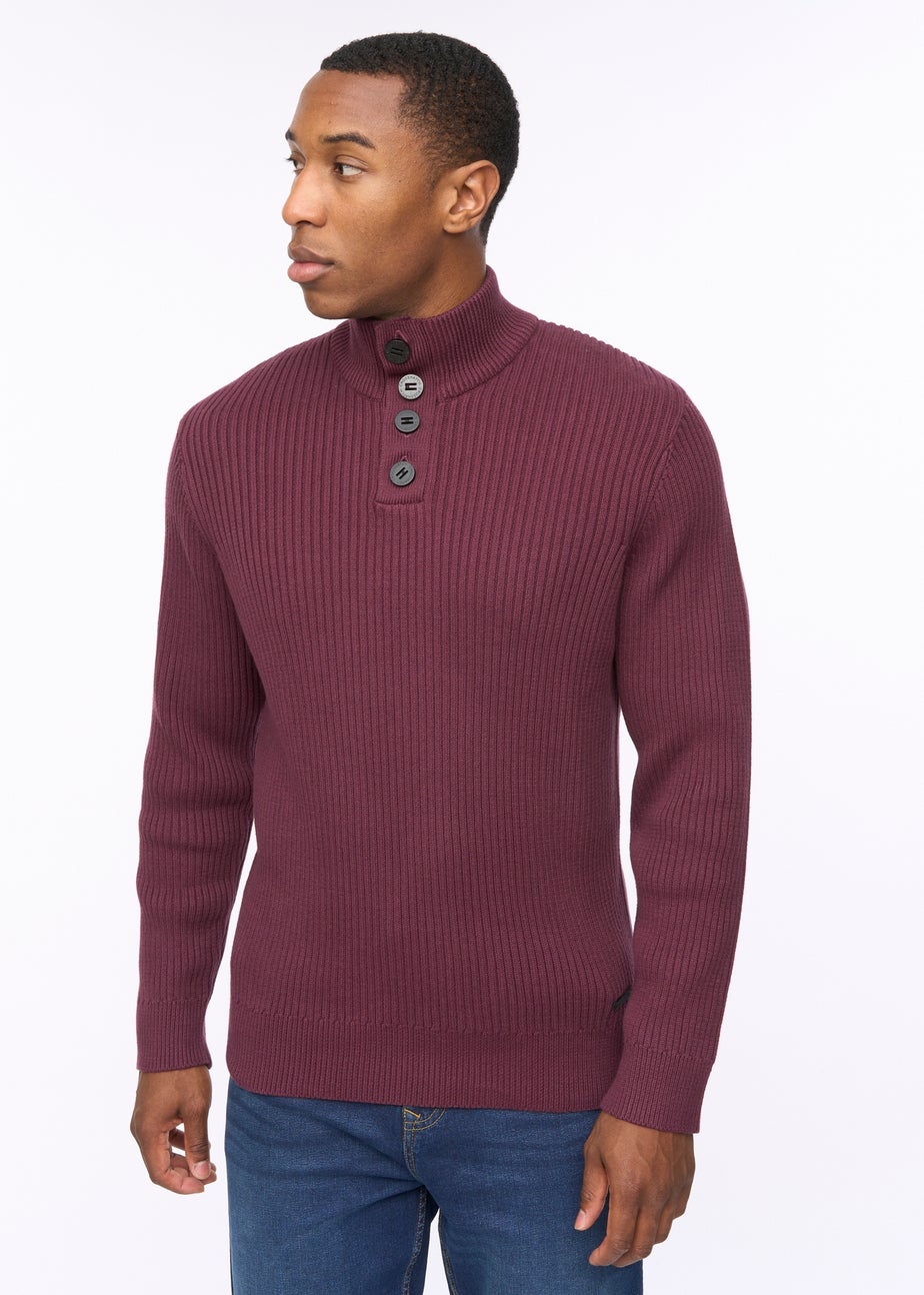 Crosshatch Raisin Wellburys Chunky Knit