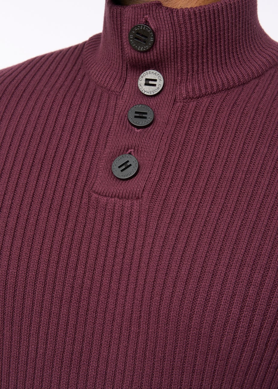 Crosshatch Raisin Wellburys Chunky Knit