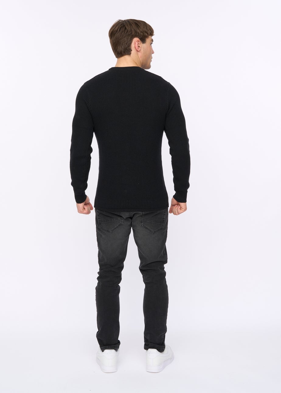Crosshatch Black Kabstars Cable Knit