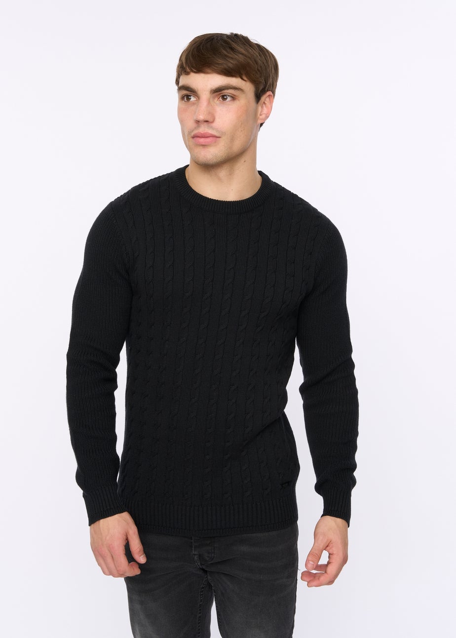 Crosshatch Black Kabstars Cable Knit