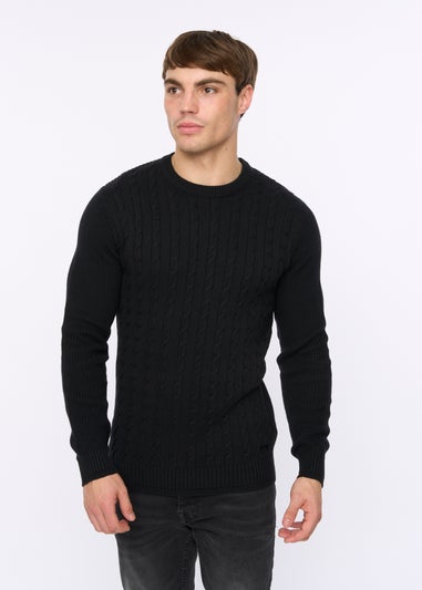 Crosshatch Black Kabstars Cable Knit