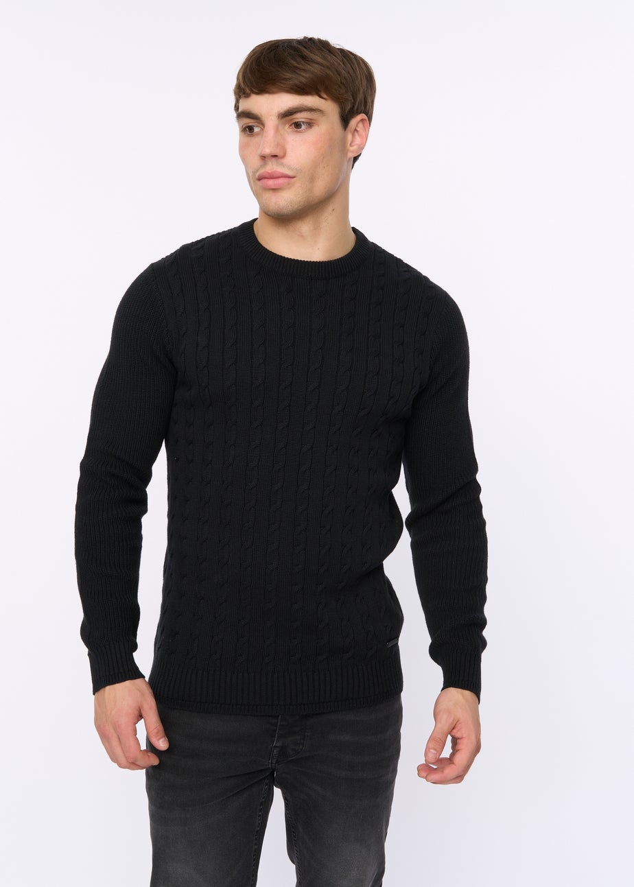 Crosshatch Black Kabstars Cable Knit
