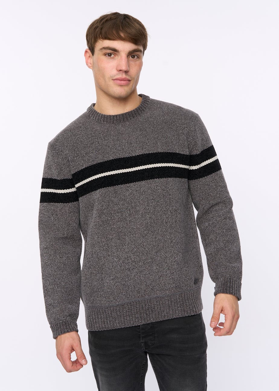 Crosshatch Grey Roundall Chenille Knit