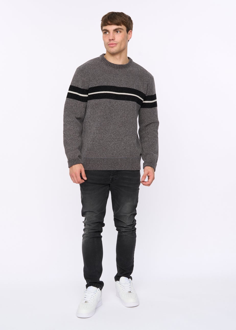 Crosshatch Grey Roundall Chenille Knit