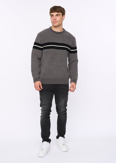 Crosshatch Grey Roundall Chenille Knit