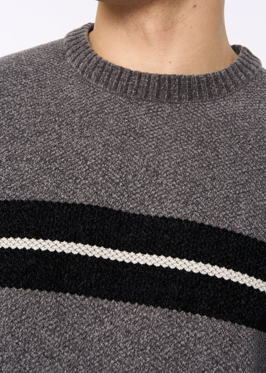 Crosshatch Grey Roundall Chenille Knit