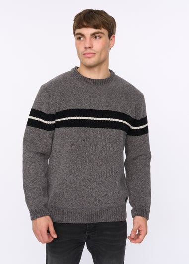 Crosshatch Grey Roundall Chenille Knit