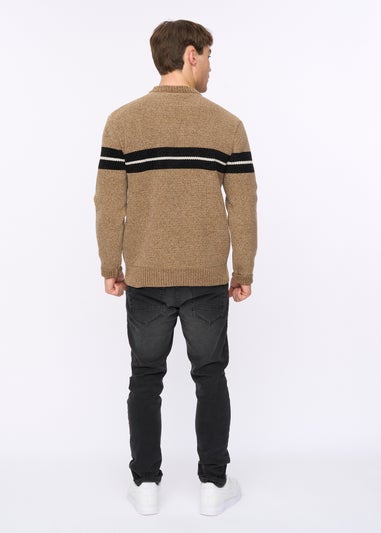 Crosshatch Taupe Roundall Chenille Knit