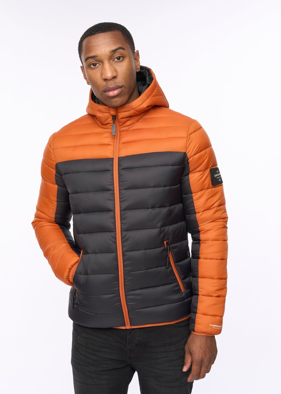 Crosshatch Burnt Orange Velopment Jacket