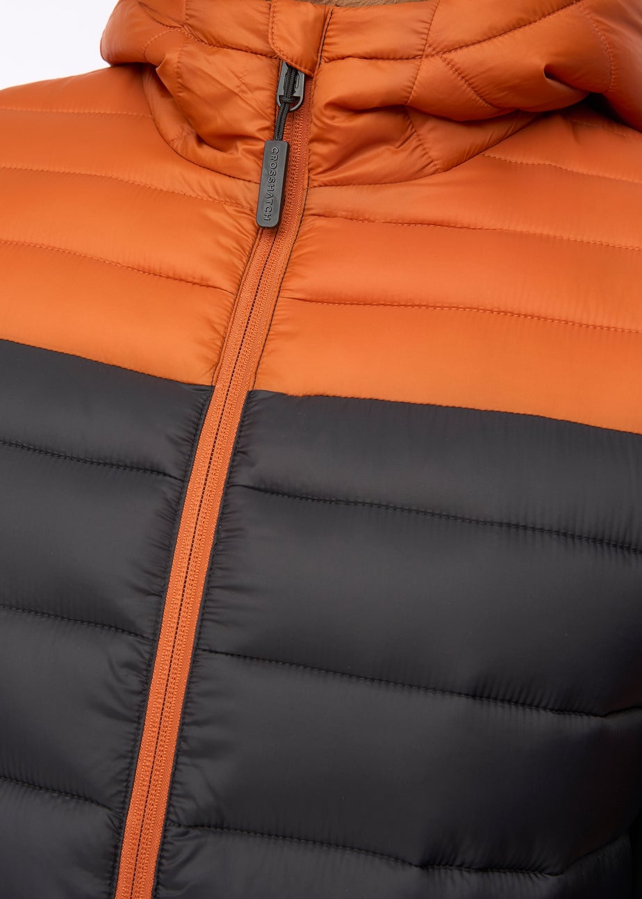 Crosshatch Burnt Orange Velopment Jacket
